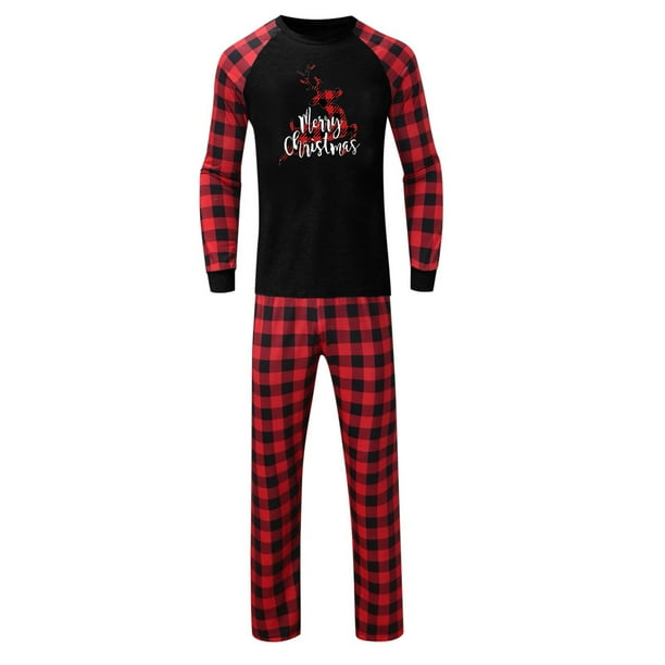 Black Friday Deals 2022 Pisexur Christmas Pajamas for Family Merry Christmas Classic Plaid Xmas Deer Family Matching Christmas Holiday Pajamas Sets Christmas Parent Child Outfit for Pajama Party Walma...