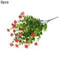 thumbnail image 2 of POINTERTECK 6Pcs Artificial Flower Vivid Non-fading Plastic Multipurpose Fake Flower Grass for Home White One Size, 2 of 13