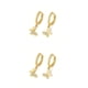 thumbnail image 1 of Guardurnaity 1 par de pendientes de cobre para mujer, colgante de insecto decorativo a la moda, joyería elegante para niñas, regalo de cumpleaños Oro 2Conjunto, 1 of 6