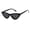 Black, variant on Siminsem Korean Fashion Cat Eye Sunglasses, Small Frame Retro Sun Glasses for Women, UV Protection Trendy Vintage Eyewear, Red, One Size