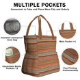 thumbnail image 3 of Boho Bohemia Geometric Line Art Drawstring Lunch Bag Women - Drawstring Lunch Bag Insulated for Work Office - Stain-Resistant Large Lunchbags for Women with Multi-Pockets, 3 of 6
