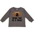 thumbnail image 3 of Inktastic 2nd Birthday Football Sports Boys Boys Long Sleeve Toddler T-Shirt, 3 of 5