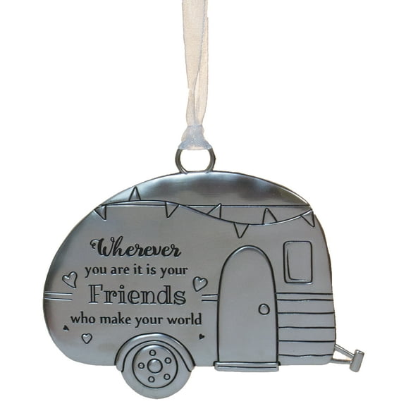 Life ie Beautiful Inspirational Zinc Ornament by Ganz- Friends Make Your World