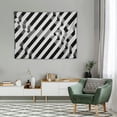 thumbnail image 2 of ONETECH Tapestry Pattern Diagonal Striped Lines Geometric Memphis Retro Slant Trendy Textures Strip Track Design Wall Tapestry Cute Tapestry for Bedroom Living Room, 2 of 7