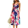 thumbnail image 1 of Bellella Dames Robe Soleil V Robe Poches Robes Casual Bretelles Spaghetti Femmes Fleur 4 2XL, 1 of 2