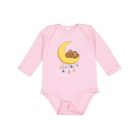 

Inktastic Sleeping Sloths Boys or Girls Long Sleeve Baby Bodysuit