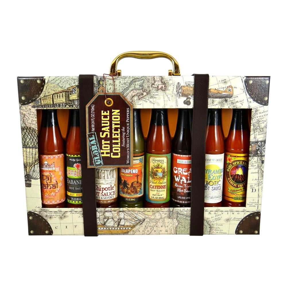Dat'l DoIt Global Hot Sauce Gift Set, 8 Assorted Flavors