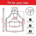 thumbnail image 2 of Stenffy 5Pack,Work Aprons,Canvas,Multiple Pockets, Aprons for Men Women, Size m to XXL, Red, 2 of 6