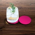 thumbnail image 3 of WIRESTER Round Neoprene Car Coaster for Drinks, Set of 2pcs, Solid Hot Pink, 3 of 6