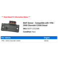 thumbnail image 2 of MAP Sensor - Compatible with 1996 - 2000 Chevy C3500 Diesel 1997 1998 1999, 2 of 2