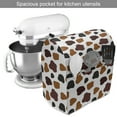 thumbnail image 2 of Cow Print Stand Mixer Cover, Cow Skin Animal Abstract Spots Milk Dalmatian Barnyard Camouflage Dots, Kitchen Appliance Organizer Bag Cover with Pockets, 5 Quarts, White Brown Black, by Ambesonne, 2 of 4