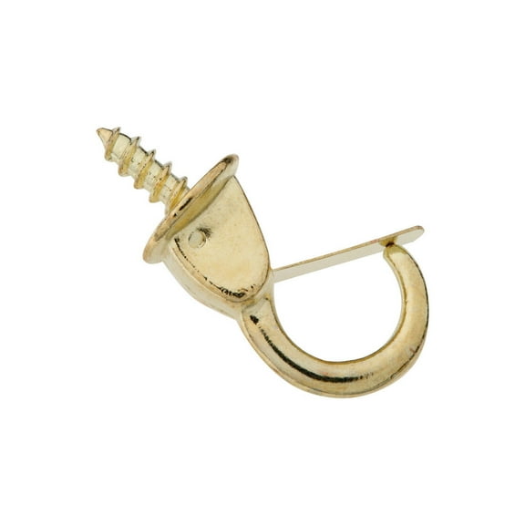National Hardware 7/8 In. Safety Cup Hook with Spring Clip (2 Count) N119-909