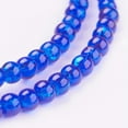 thumbnail image 2 of 200pcs Glass Beads Strands Round Blue 4mm Hole: 1.1~1.3mm, 2 of 3
