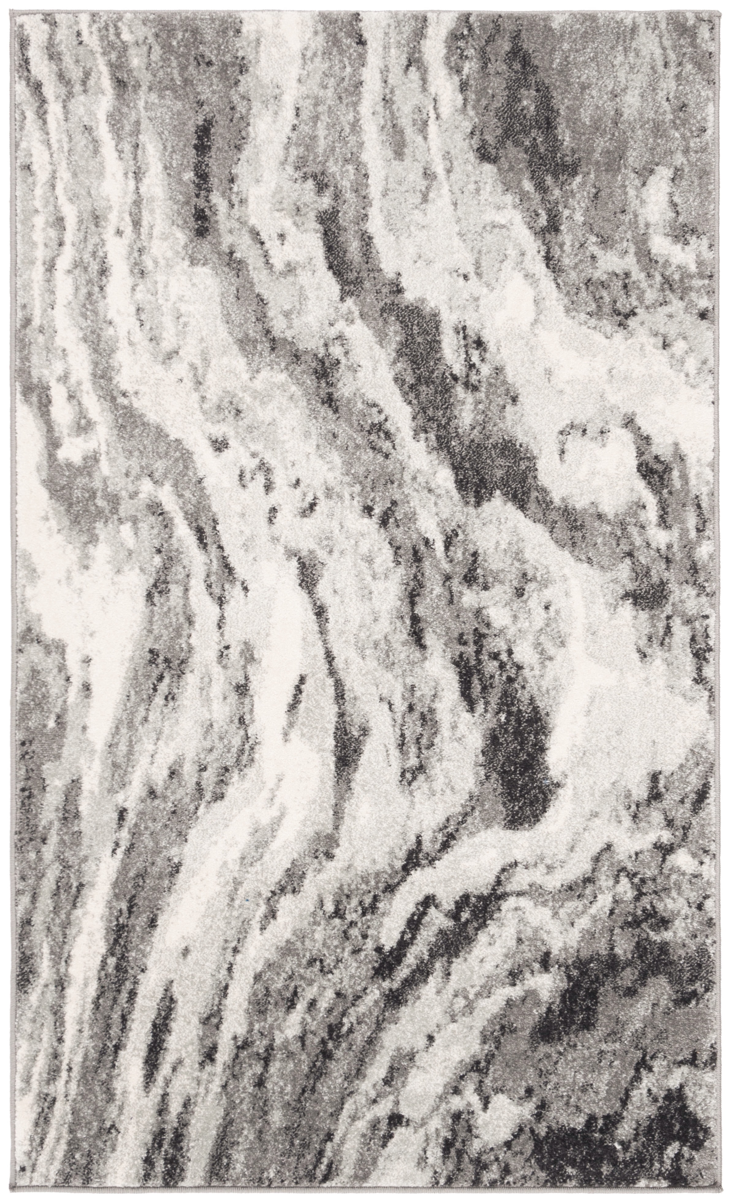 SAFAVIEH Evoke Lilibeth Abstract Area Rug, Ivory/Gray, 4' x 6'