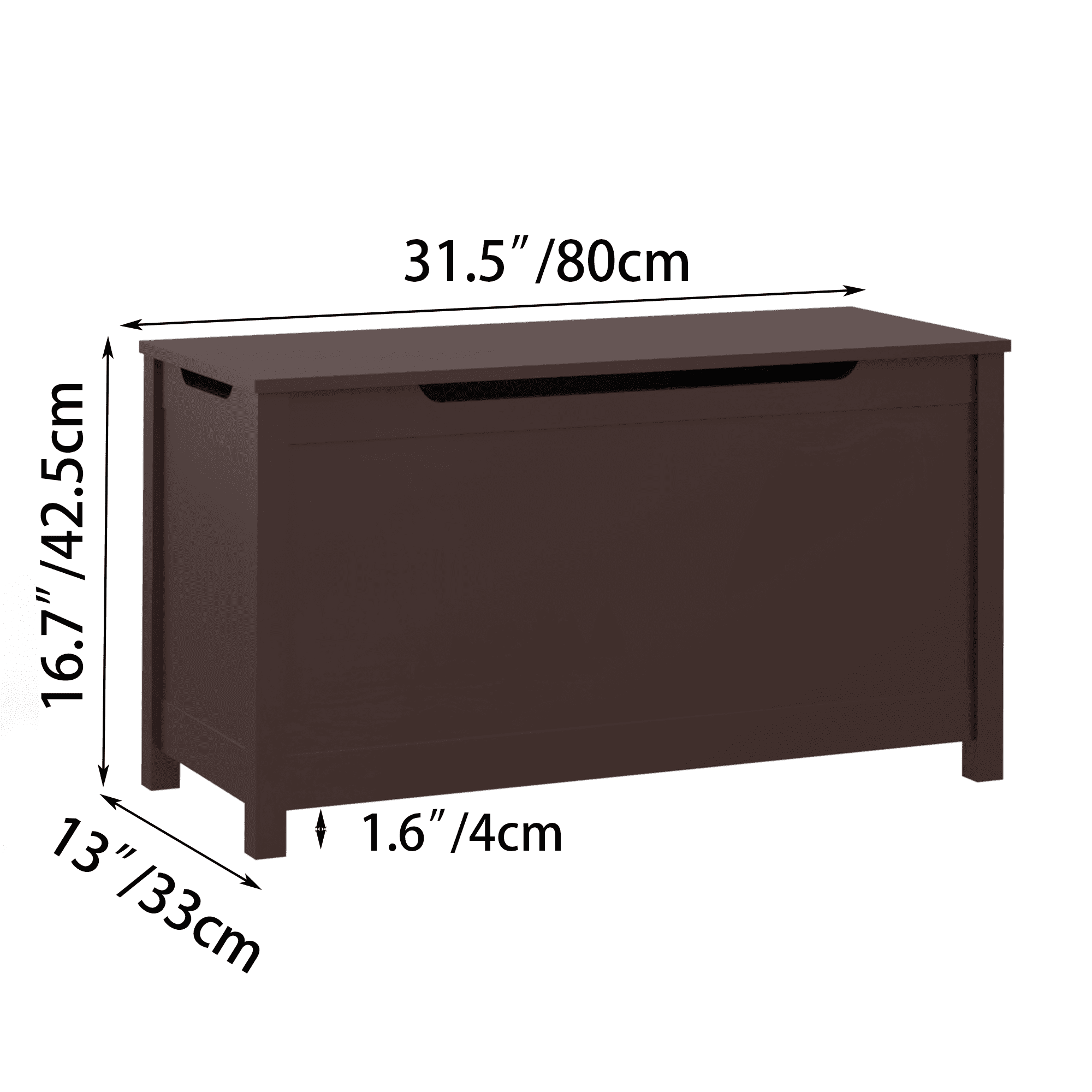 Jopath Toy Storage Chest,Kids Toy Box Chest Storage with Lids for Nursery Room, Playroom,Closet,Home,31.5'' x 13'' x 16.7'',Coffee
