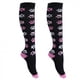 thumbnail image 1 of 1 Par Calcetines de Compresión para Reducir Hinchazon Soporte de Piernas Durable Negro rosa m s, 1 of 6