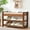 Brown, variant on Shoe Rack Bench with Storage 27.6 in, Black Shoe Storage Bench with Cushion for Entryway, Hallway, Bedroom, Living Room