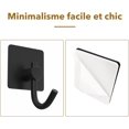thumbnail image 5 of Ganchos adhesivos de superficie mate, ganchos resistentes para múltiples aplicaciones sin necesidad de taladrar, ganchos de acero inoxidable que ahorran espacio para abrigos y toallas en baños y, 5 of 5
