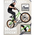 thumbnail image 5 of Vollsch Freestyle BMX Bikes 20 Inch Kids Bicycle for 8-15 Years Old Teens, Boys, Girls, Beginner-Lever Riders, Green, 5 of 8