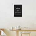 thumbnail image 4 of Motivational Canvas Wall Art Painting Poster Grit Noun Inspirational Entrepreneur Quotation Office Decoration Print Frame Artwork 12x18, 4 of 6