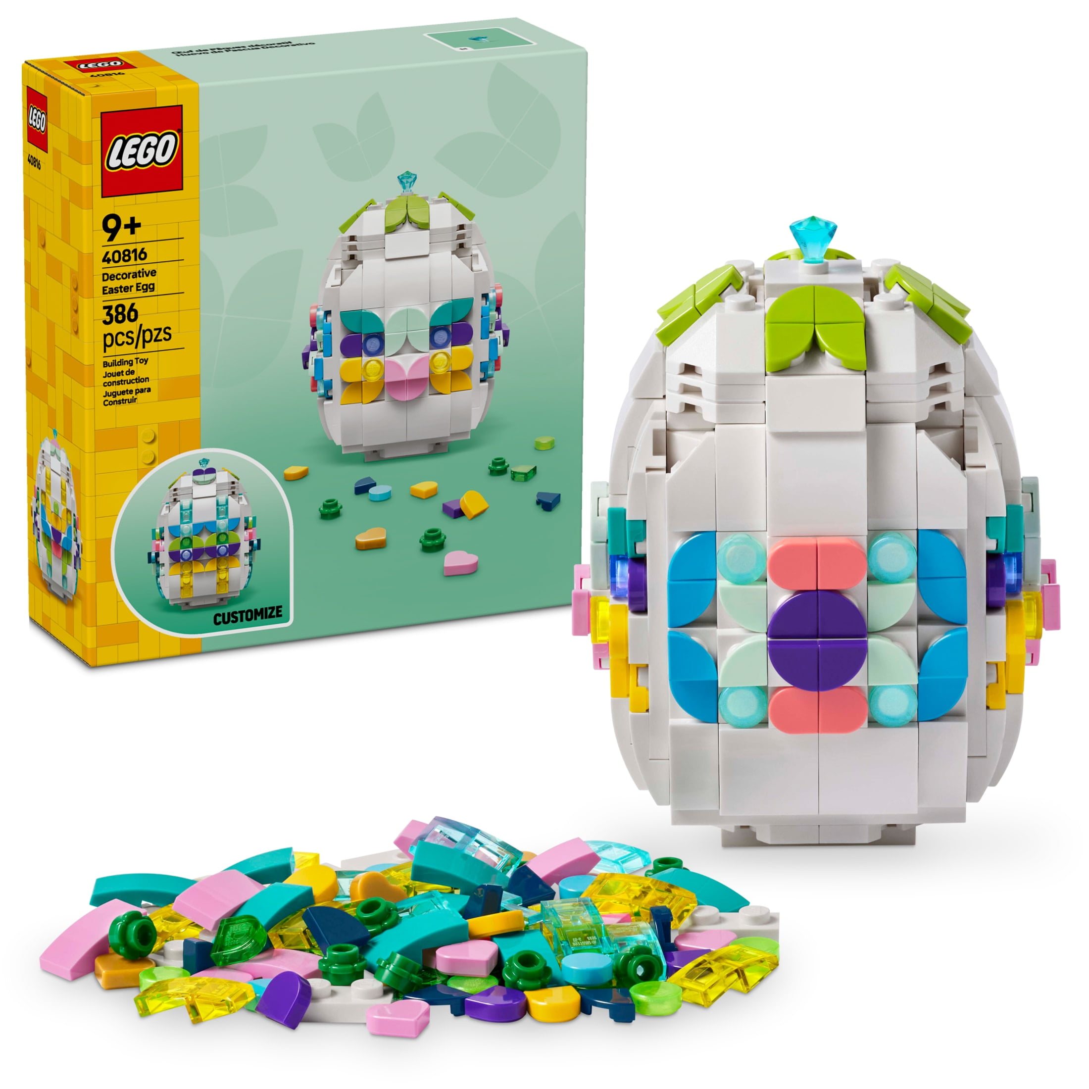 LEGO Easter Basket 368 Piece Building Set 40587 for Kids and Teens