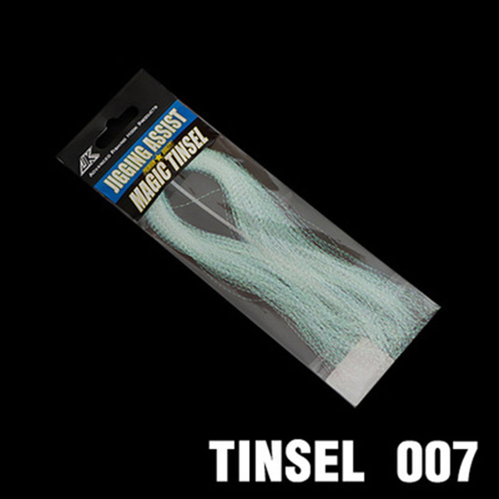 Glow Material UV Holographic Tinsel Twisted Fly Tying Crystal Jigs