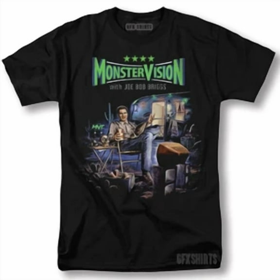 RETRO MonsterVision with Joe Briggs Shirt Movie Classic Vintage Graphic Design T-Shirt