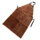 thumbnail image 5 of Delantal de soldadura eléctrica con aislamiento térmico de piel de vaca artificial Marron 90x60cm, 5 of 7