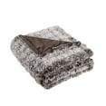 thumbnail image 4 of Home Soft Things Variegated Faux Fur Throw Blanket with Micromink Back, Luxury Soft Cozy Plush Fluffy Fuzzy Reversible Thick Warm Throw Blanket, 50x60 inches, Coffee, 4 of 9