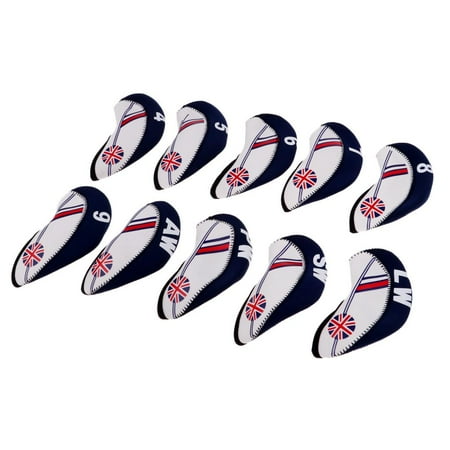 10x golf Cover Golf Iron Covers Neoprene Accessories - +, 14cmx6.1cm Dark Blue
