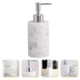 thumbnail image 5 of Pungan Pump Bottle Bathroom Kitchen Countertop Marble Lotion Bottle Resin Shampoo Dispenser,6.77"X2.76"X2.76", 5 of 10