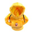thumbnail image 1 of Funda navideña para pomo de cambio de marchas de coche, suave y de felpa, con capucha Papá Noel amarillo, 1 of 9