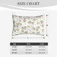 thumbnail image 6 of Bixox Vintage Stylized White Color Printed Pillow Protector,Super Soft Ideal for Home,Guests,Rentals - 16"x24", 6 of 8
