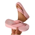 thumbnail image 5 of Puntoco Flip Flops for Women with Arch Support Yoga Mat Comfortable Summer Beach Walking Thong Cushion Sandals Slip On Indoor Outdoor Pink 9(42), 5 of 9