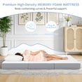 thumbnail image 4 of Orhopui Tri Folding Mattress Twin Size Foldable Mattress Memory Foam Mat with Washable Cover and Non-Slip Bottom Portable Floor Bed for Travel, Camping, Guest, 4 of 8