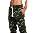 thumbnail image 5 of ProGo USA Men's Casual Joggers Sweatpants Basic Fleece Marled Jogger Pant Elastic Waist (2X-Large, Camouflage), 5 of 7