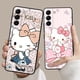 thumbnail image 2 of Bonita Funda de teléfono rosa de Hello Kitty para Samsung Galaxy, A53, A54, A51, A52, A73, A72, A71, A12, A13, A14, A70, A50, A21, A33, A42, 2 of 5