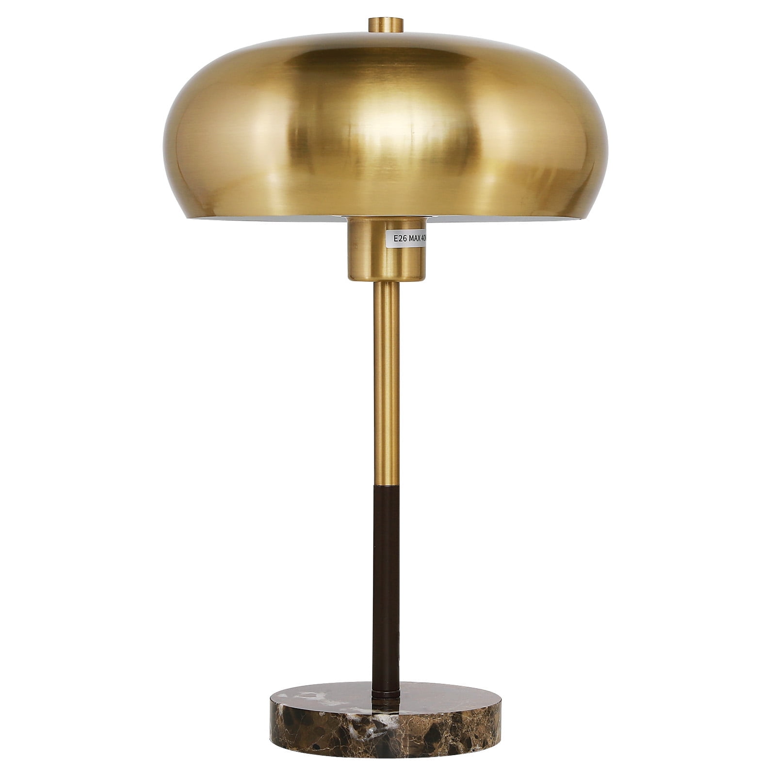 SUNMORY 16” Modern Gold Table Lamp with Marble Base, Nightstand Lamp E26 Bulb Included, 3 Color Temperatures Dimmable Living Room Lamp, Desk Lamp for Bedroom, Office
