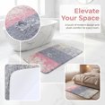 thumbnail image 5 of Unique Bargains Non Slip Machine Washable Plush Shaggy Bath Mat Pink 24" x 16", 5 of 6