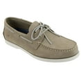 thumbnail image 2 of Rugged Shark Men's Classic Boat Shoes, Genuine Leather with Odor Control Technology, Taupe Grey, Men's Size 9.5, 2 of 6