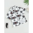 thumbnail image 3 of Cenuakty Western Baby Shirt Romper, Short Sleeve Cow Print Button Up Lapel Bodysuit Newborn Clothes, 3 of 9