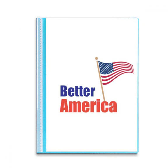 Make Future America USA Better Book Sheet Protectors Portfolio Binder Folder