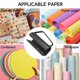 thumbnail image 4 of Wrapping Paper Cutter - Wrapping Paper Roll Cutter Sliding Cutter With Handle Push - Wrapping Paper Roll Cutting Tools, 4 of 5