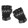 thumbnail image 3 of 3 pares de guantes de medio para exteriores, guantes tácticos antideslizantes para conducir, senderismo Baoblaze Guantes de medio dedo para exteriores, 3 of 8