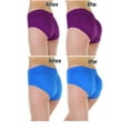 thumbnail image 3 of ToBeInStyle Women's Pack of 6 Enhancing Butt Boosting Padded Panty Briefs - Wild Berry, 3 of 7