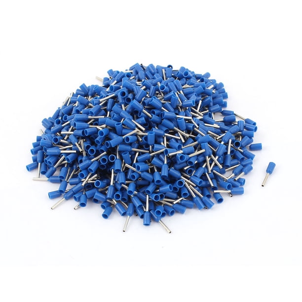 1000 Pcs E0508 AWG22 Conector de Cobre Crimpado Terminales Aislados