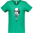 thumbnail image 3 of Inktastic Lit Shakespeare bobble Women's V-Neck T-Shirt, 3 of 5