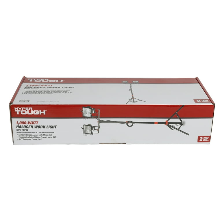 Free Shipping! Hyper Tough 1000W Halogen Work Light with Tripod