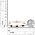 thumbnail image 5 of Gem Stone King 18K Rose Gold Plated Silver Bracelet for Women Sapphire Moissanite (3.32 Cttw), 5 of 5
