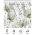 thumbnail image 5 of Sage Green Spring Floral Wrap Around Bed Skirts for California King Bed 18" Drop,Bed Skirt with Adjustable Elastic Belt Dust Ruffle Bed Valance Summer Botanical Watercolor Vintage Bed Frame Cover, 5 of 7